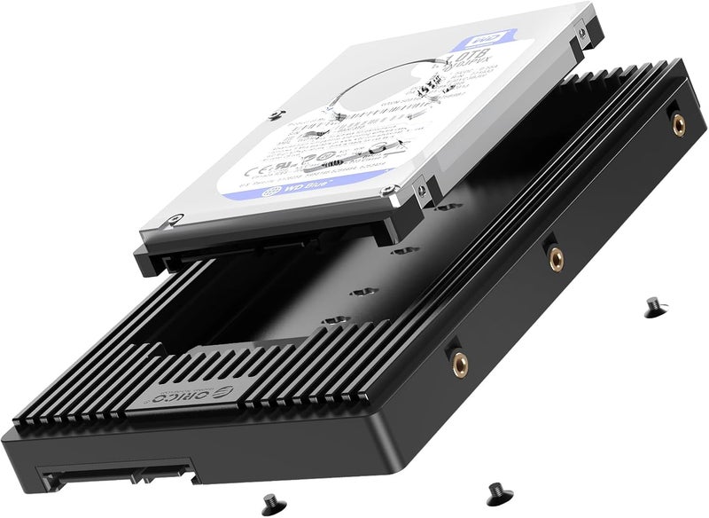 Orico محول تركيب قرص صلب SATA من 2.5 إلى 3.5 بوصة، حافظة قرص صلب لقرص HDD/SSD بحجم 2.5 بوصة 7/9.5/12.5 مم - D2SS - Image 1